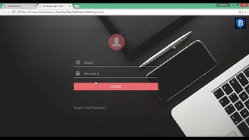 Bootstrap Login Design Form Code And Example - How To Make Bootstrap Login Design Form Source Code