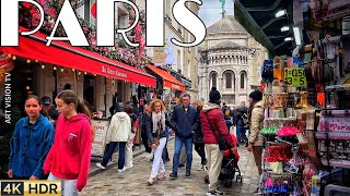 🇫🇷[PARIS 4K] WALK IN PARIS &quot;1HOUR PARIS MONTMARTRE WALK&quot; (4K60 FPS VERSION) 29/APRIL/2024