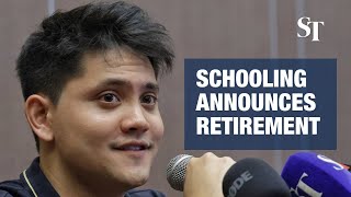 Live Announcing His Retirement Joseph Schooling Olympic Gold Medallist Holds Press Conference