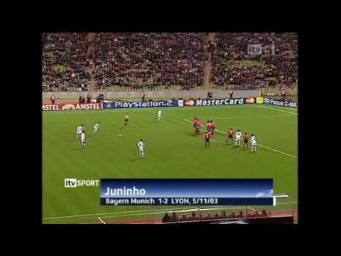 Juninho Pernambucano Goal 05.11.2003 FC Bayern Munchen - Olympique