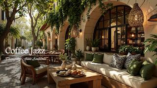 Sunlit Outdoor Café Jazz Music | Gentle Jazz & Morning Coffee for Relax and Inspiring Mood