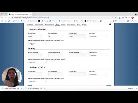 How to file a California Statement of Information for a corporation online