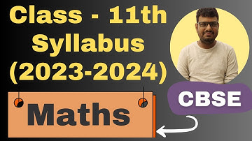CBSE Class 11th Maths Syllabus 2023 - 2024 | How to Download Class 11 Maths Syllabus | NEW NCERT 11