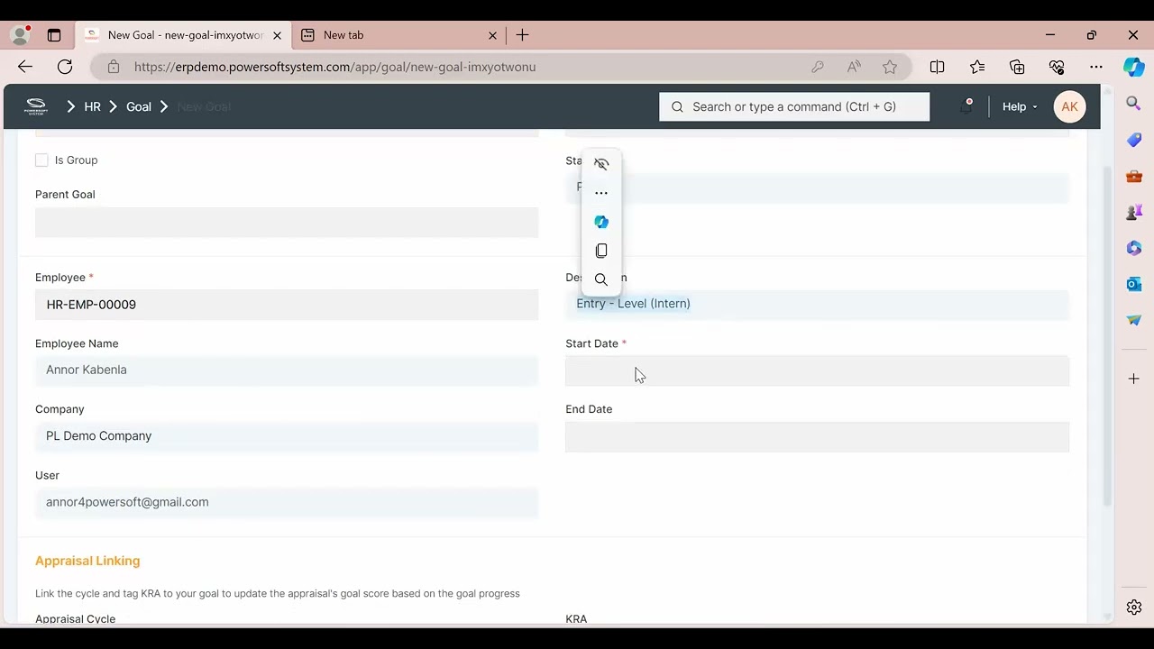 ERPNext   Appraisal Module