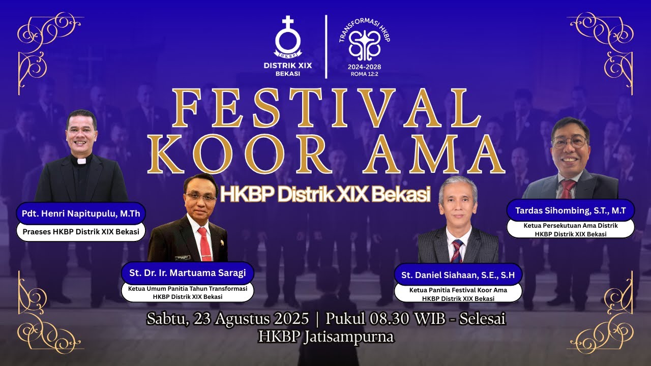 FESTIVAL KOOR AMA HKBP DISTRIK XIX BEKASI | SABTU, 23 AGUSTUS 2025