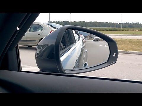 Audi A3 V8, MY2014 - reverse gear mirror dip activation - vključitev spusta sovoznikovega ogledala