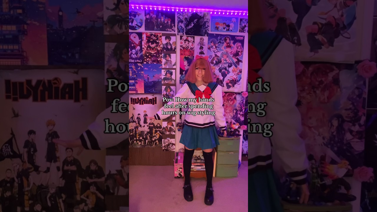 The hairspray, the heat #chiyoyumehara #chiyoyumeharacosplay #thedisastrouslifeofsaikikcosplay