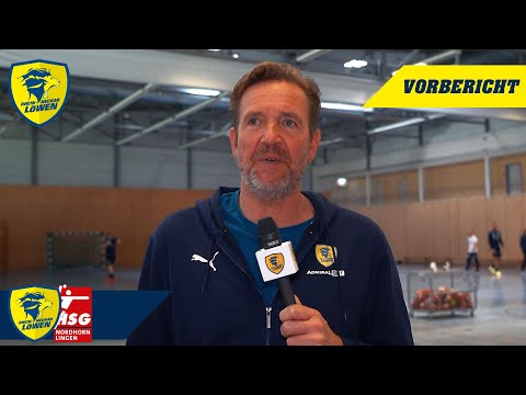 Löwen-Trainer Martin Schwalb vor dem Heimspiel gegen Nordhorn