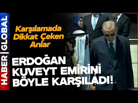 Kuveyt Emiri Ankara'da! Kuveyt Emiri Erdoğan'ı Görünce Bakın Ne Yaptı!