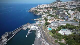 Funchal by drone 4K - Madeira, Portugal, July 2023