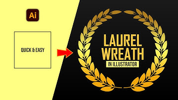 Laurel Wreath Design in Adobe Illustrator | Custom Leaf Brush | Illustrator Tutorial