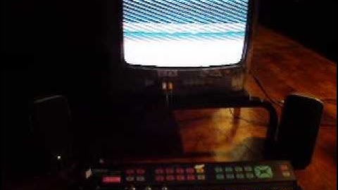 Experimenting with circuit bent visuals & vintage 8bit bleeps home video games