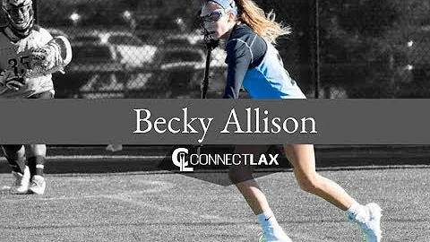 Becky Allison Lacrosse Highlights - NJ 2020 - Att,...