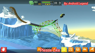 Build a Bridge Level 21 Android 3 star walk-through