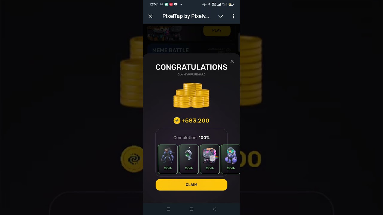 PIXEL TAP BY PIXELVERSE DAILY COMBO CARDS 15 February 2025