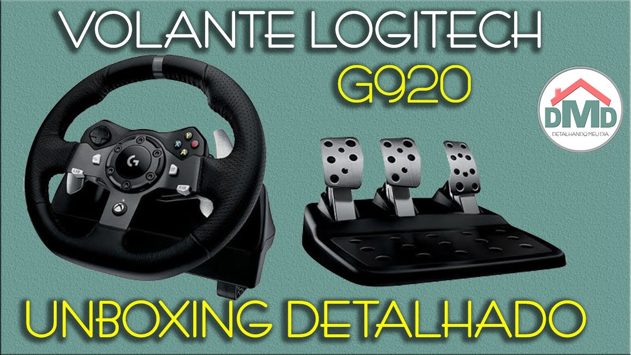 Volante G920 Logitech Driving Force Racing - Unboxing Detalhado