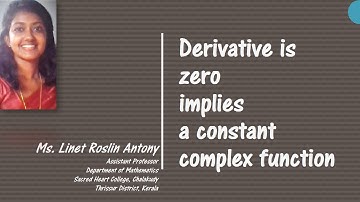 Complex Analysis | Derivative of complex function is zero will imply function is a constant