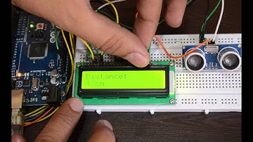 Ultrasonic Distence Sensor HC-SR04, LCD 16x2 and  Arduino