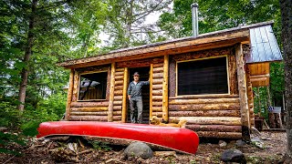 Screening the Porch of my Log Cabin | Smoked Black Bear Sandwiches