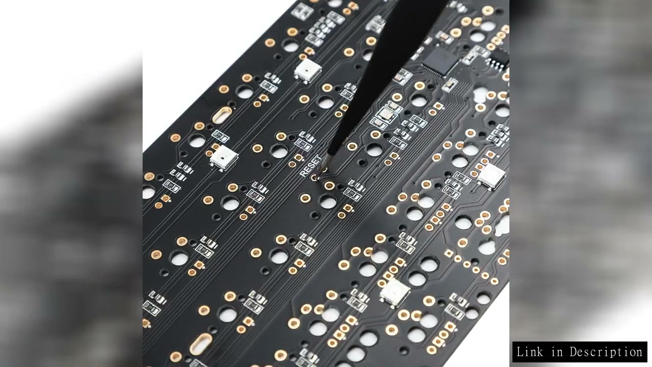 60% 61 64 QMK VIA PCB Underglow Support Switch LED HHKB Minila Layout Fully Programmable Mechanical