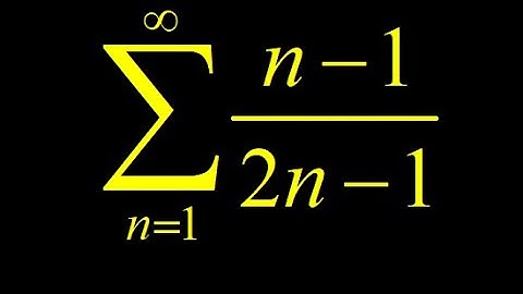 Series convergence (n-1)/(2n-1) using the nth term divergence test:  limit of the nth term.