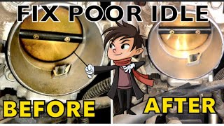 Poor Idle /  Low RPM  car stalls  DO this simple service  FIX IT ALL