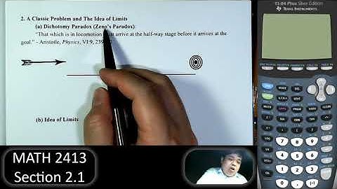 Calculus 1 - Section 2.1