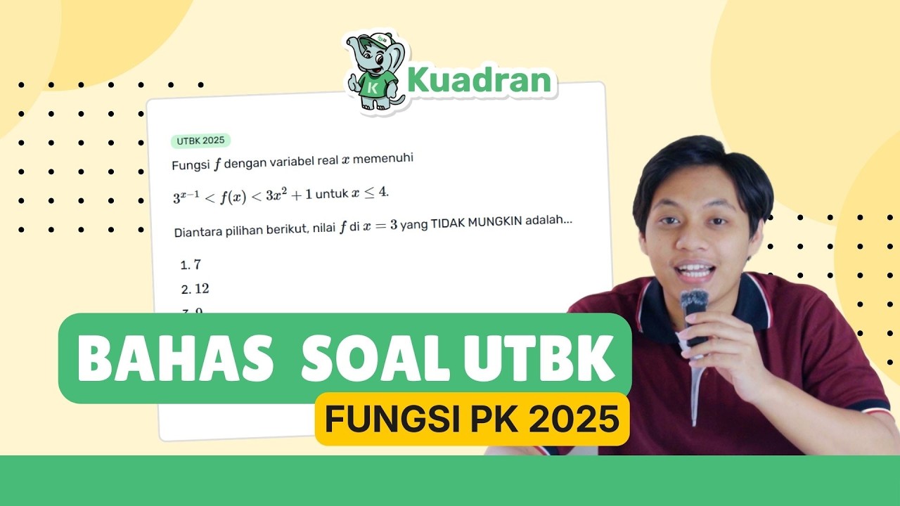 Pembahasan Soal Asli UTBK SNBT 2025  Pengetahuan Kuantitatif Materi Fungsi