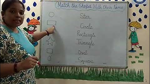 Prep class Maths (Match the shapes with their names)