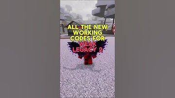All New Codes in Weak Legacy 2 Roblox (Update)