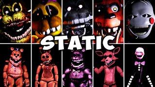 FNAF Static - All Jumpscares / Extras / Endings