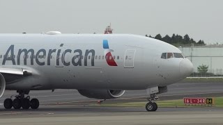 American Airlines Boeing 777-200ER N781AN Landing at NRT 34R