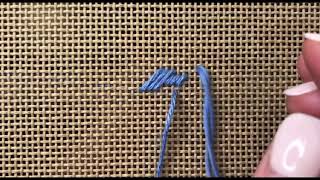 Diagonal Triple Parisian Needlepoint Stitch