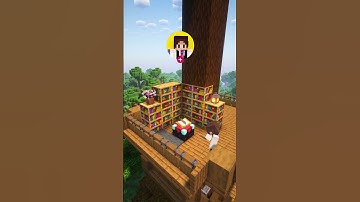 Minecraft: Easy Tree House🏠 #shorts
