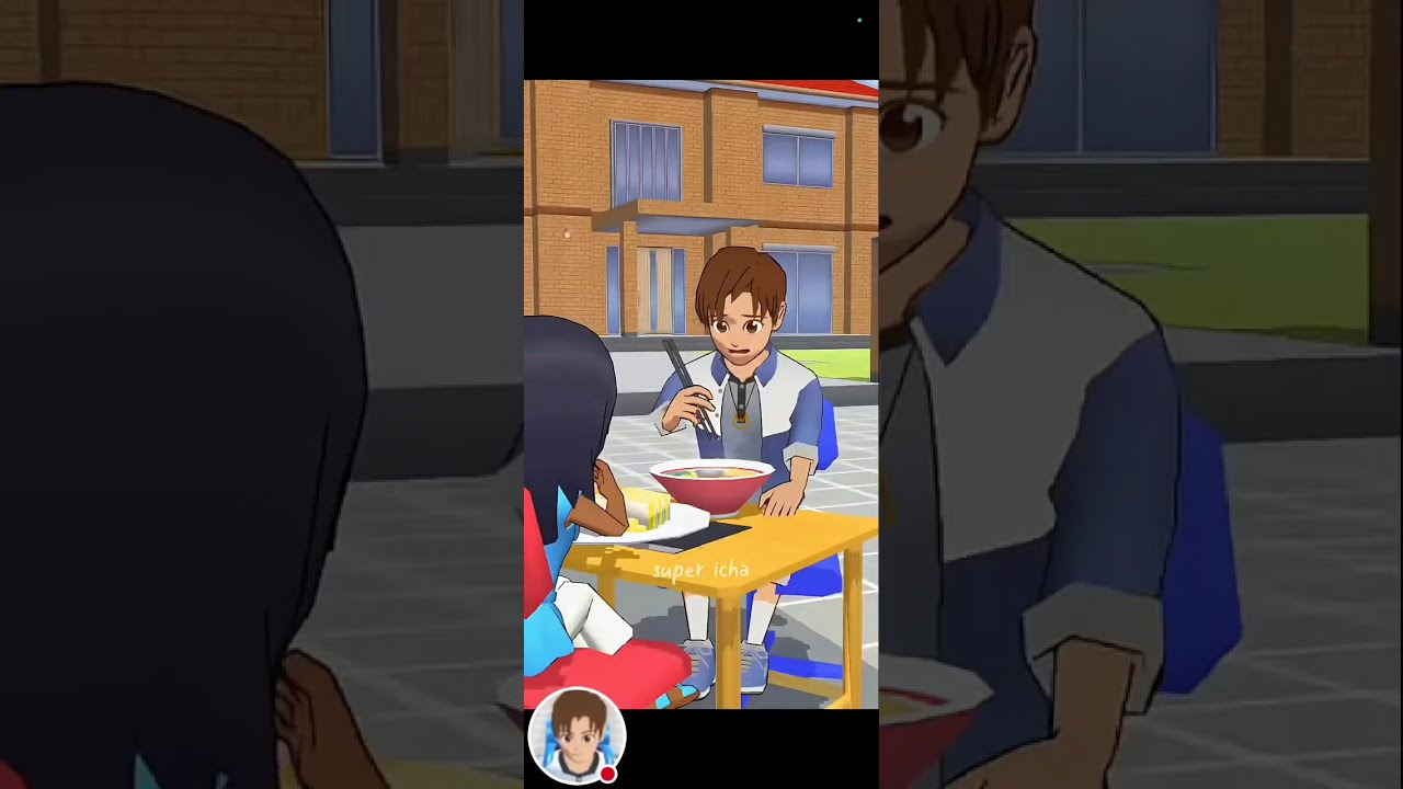 Little boy and little girl buy a food is very hungry 😋😁 