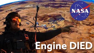 Engine Died over Mars Research Station- Paramotor Vlog