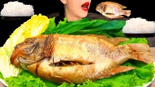 Grilled Fish Seafood Sauce Mukbang|Best Thai Food|Salt Crusted Tilapia|thai cuisine| PLA EATS SHOW