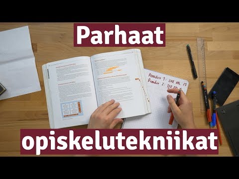 Opiskele tehokkaammin | Parhaat opiskelutekniikat