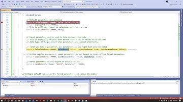 C# Named And Default Parameters