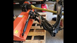 Kubota B2601 Off Set Flail Mower Testing