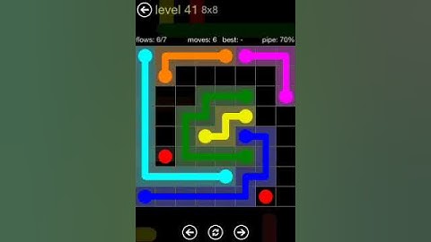 Flow Free - 8X8 Level 41 Mania Walkthrough