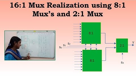 Realization of 16:1 Mux using 8:1 Mux