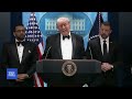 Trump gives remarks after shots fired at White House Correspondents’ Dinner