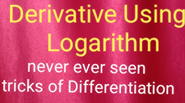 Logarithmic Derivative-1/CBSE 12th Math/by Pradip Pradhan