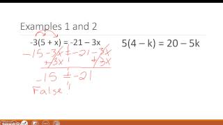 Solving Equations Special Cases