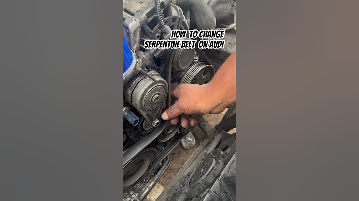 How to change serpentine belt on 2010 Audi A4 2.0T #mechanic #automobile #tools #car #help