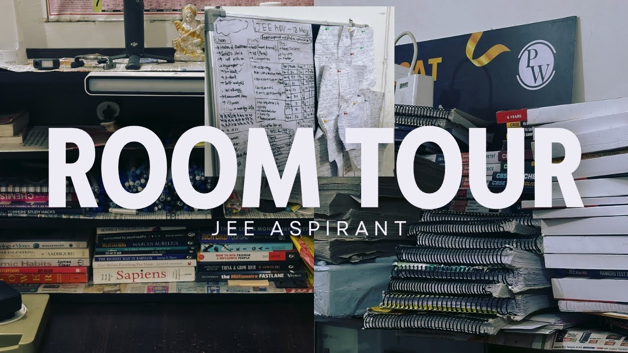 Room Tour Of a Jee Aspirant + Youtuber 📚🎥