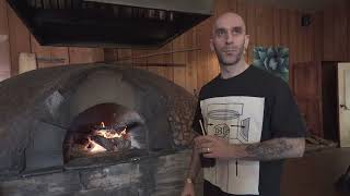 Chef Clark Staub of Full Of LIfe Flatbread gets a visit from Sam Nelson Harris of X AMBASSADORS