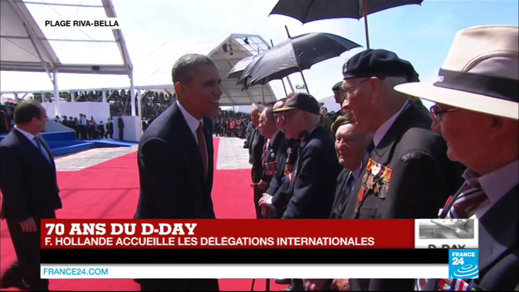 70 ans du D-Day : l'arrivée du président des États-Unis Barack Obama
