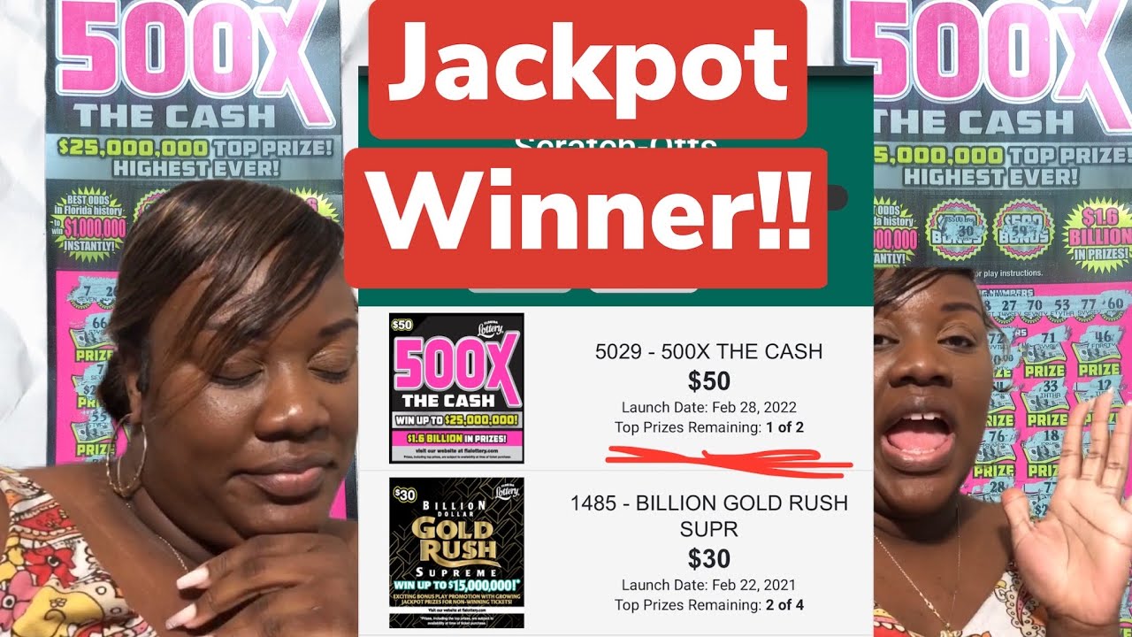 First 25 MILLION DOLLAR WINNER!! 500X Florida Scratch Off! YouTube